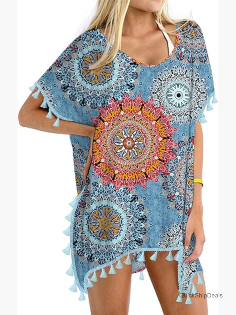 Chiffon Tassel Swimsuit Cover Up Beach Dress